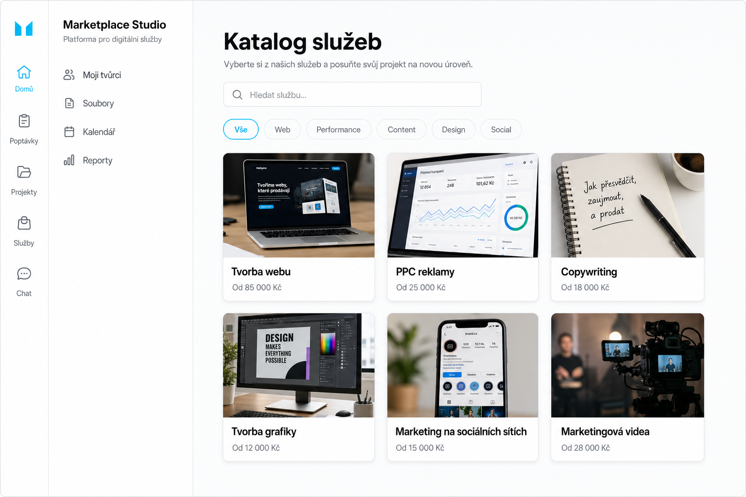 Všechny služby na jednom místě